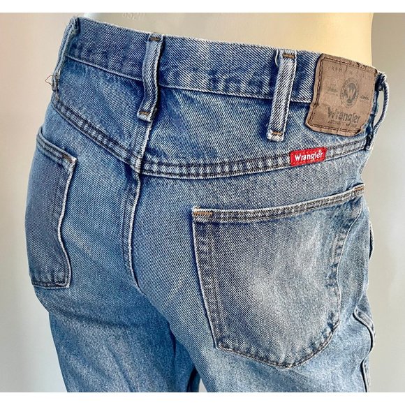 Vintage 90s Wrangler Jeans, 34W x 30, Lightwash Boyfriend Jeans - Picture 1 of 9